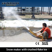 Snow-making system| Snow maker with crushed Flake Ice